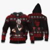 1102 AOP Kakeki Ken Ugly Christmas Sweater VA 1 Zip hoodie font and back n - Tokyo Ghoul Store