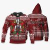 1102 AOP Tokyo Ghoul Ugly Christmas Sweater VA Kaneki2 1 Zip hoodie font and back n - Tokyo Ghoul Store