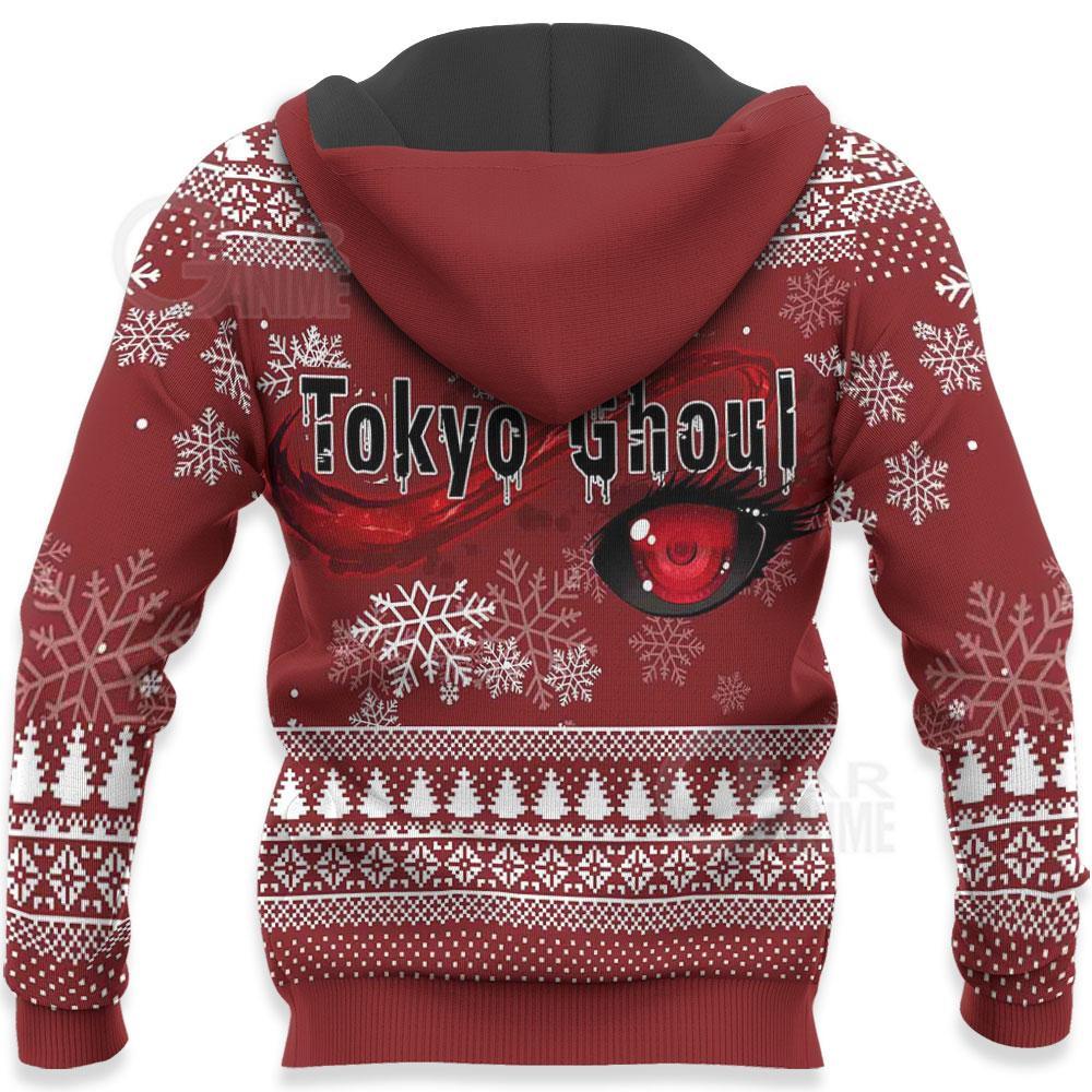 1102 AOP Tokyo Ghoul Ugly Christmas Sweater VA Kaneki 7 HD Back - Tokyo Ghoul Store