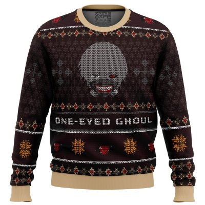 Tokyo Ghoul Ken Kaneki One-Eyed Premium Ugly Christmas Sweater