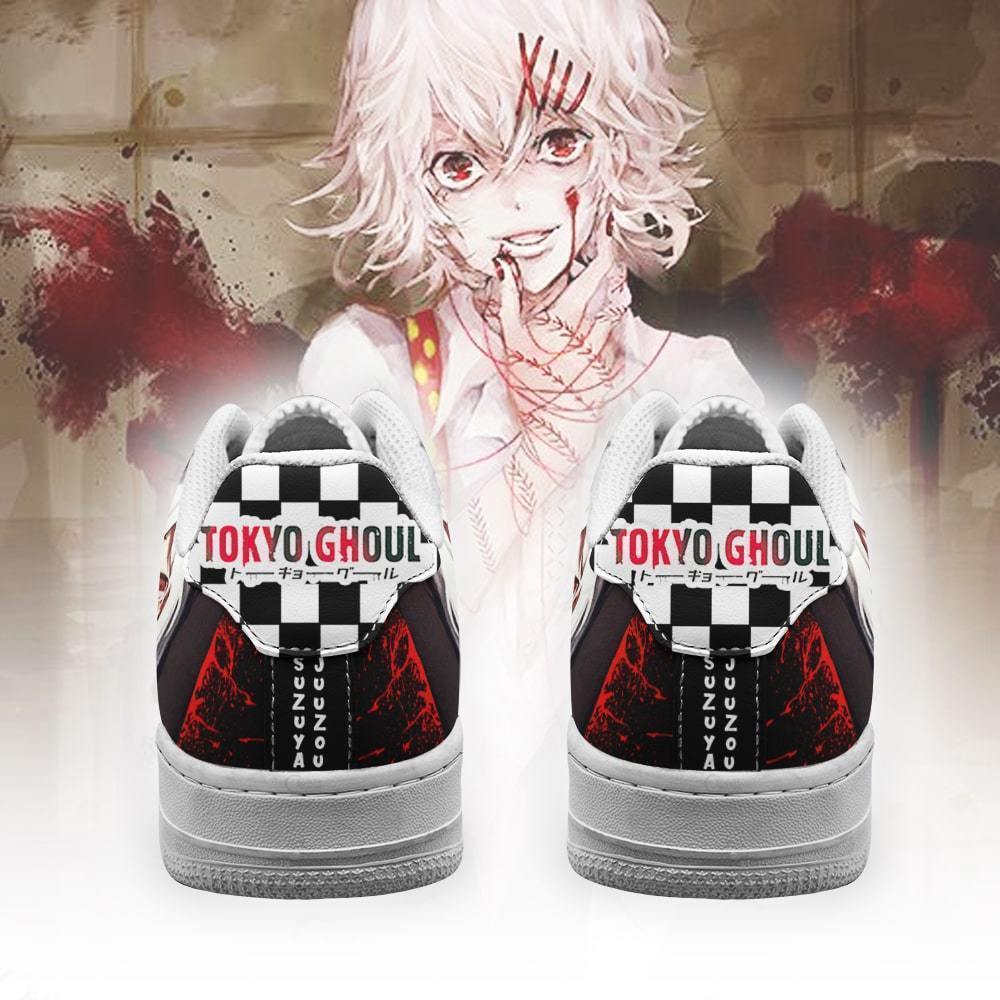 tokyo ghoul juuzou air force sneakers custom checkerboard shoes anime gearanime 3 - Tokyo Ghoul Store