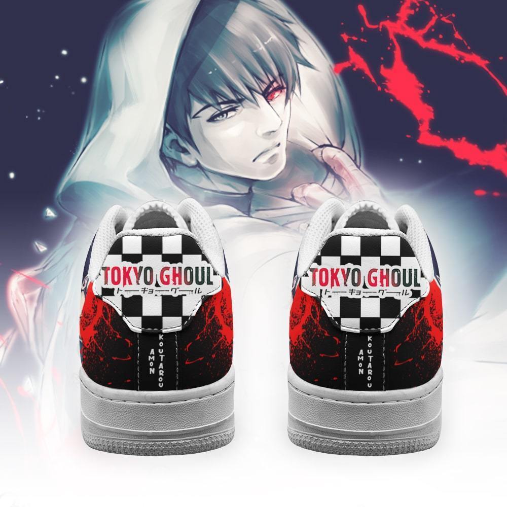 tokyo ghoul koutarou air force sneakers custom checkerboard shoes anime gearanime 3 - Tokyo Ghoul Store