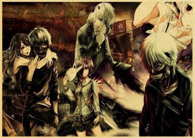 Tokyo Ghoul Moment Vintage Kraft Paper Poster