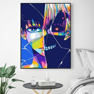 Ken Kaneki x Ghoul Level Canvas Wall Art
