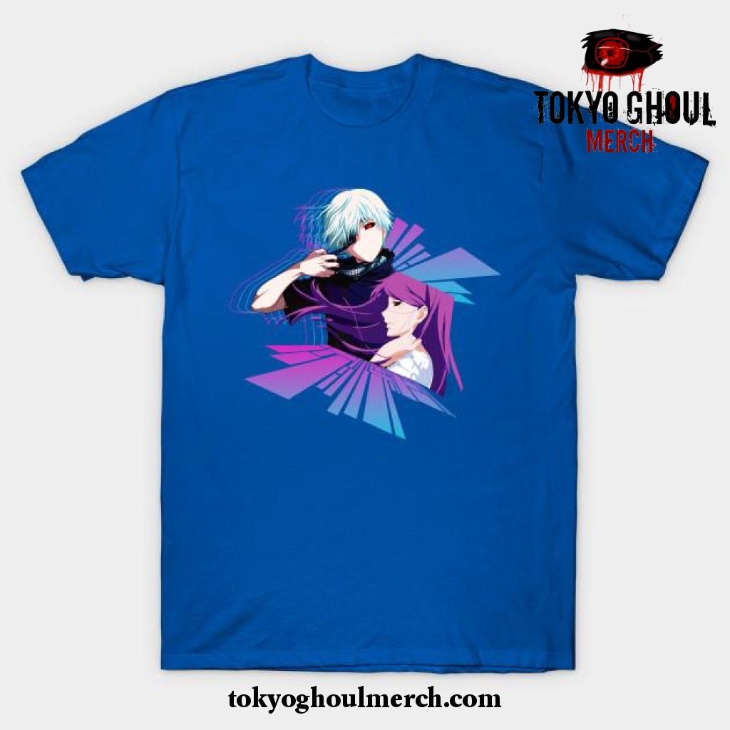 Kaneki And Rize T-Shirt Blue / S