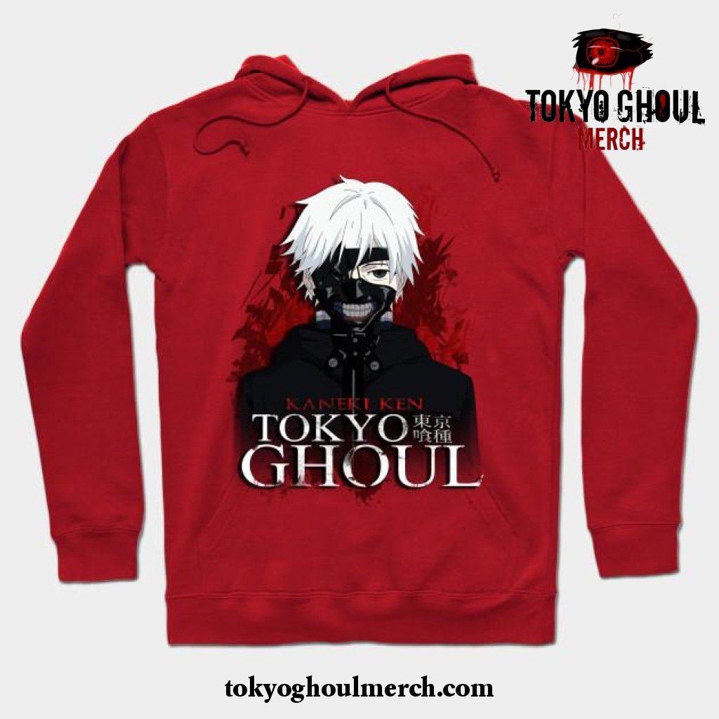 Kaneki Masked Hoodie Red / S