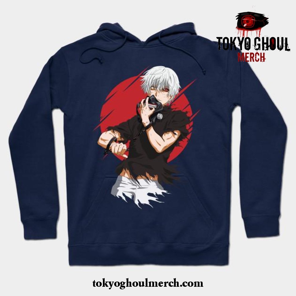 Ken Kaneki Anime Tokyo Ghoul T-Shirt Navy Blue / S
