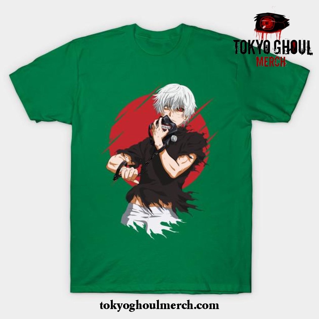 Ken Kaneki T-Shirt Green / S