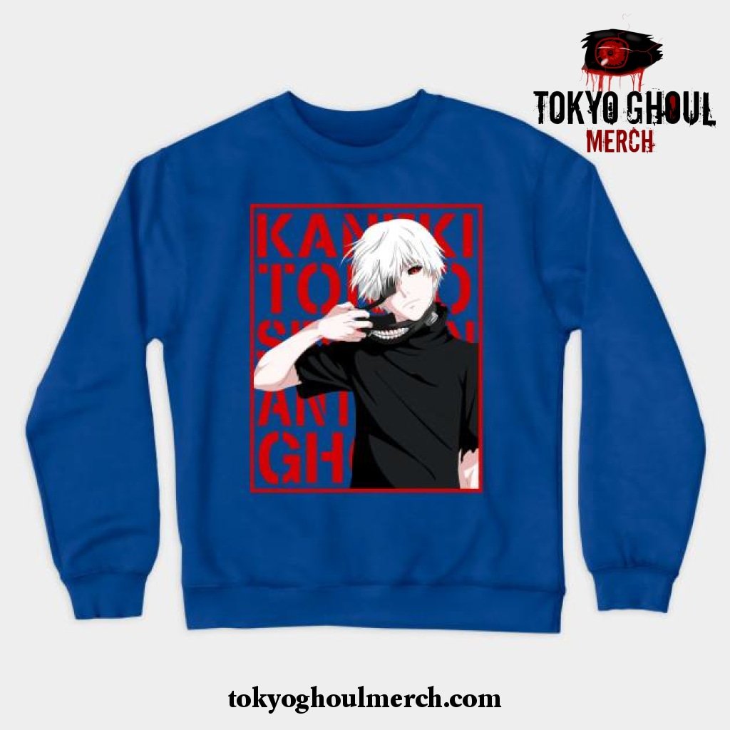 Ken Kaneki V2 Crewneck Sweatshirt Blue / S