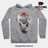 Sign Landscape Sakura Dawn Hoodie Gray / S