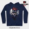 Sign Landscape Sakura Dawn Hoodie Navy Blue / S