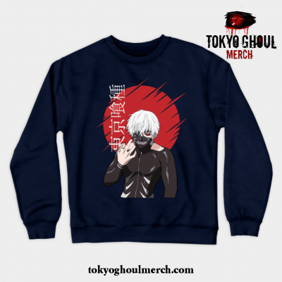 Tokyo Ghoul Anime - Retro Crewneck Sweatshirt Navy Blue / S