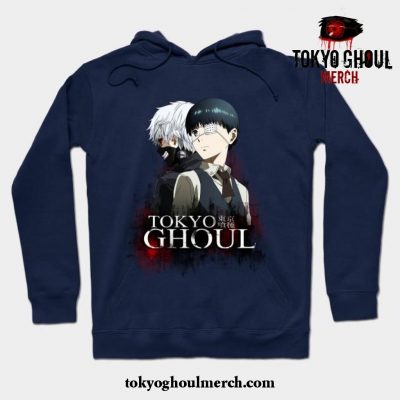 Tokyo Ghoul Hoodie Navy Blue / S
