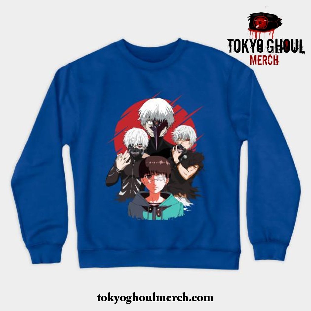 Tokyo Ghoul Kaneki Crewneck Sweatshirt Blue / S