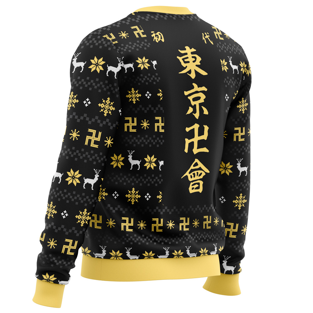 The Buddhist Symbol Tokyo Revengers men sweatshirt SIDE BACK mockup - Tokyo Ghoul Store