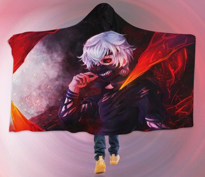 Kaneki Magical Tokyo Ghoul Hooded Blanket