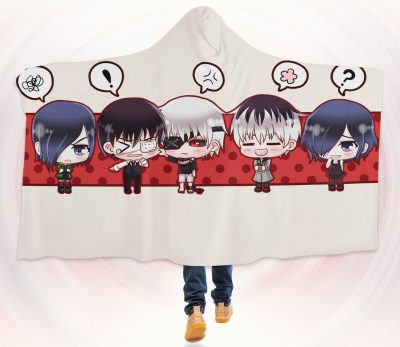 Tokyo Ghoul Kaneki Ken Face Hooded Blanket