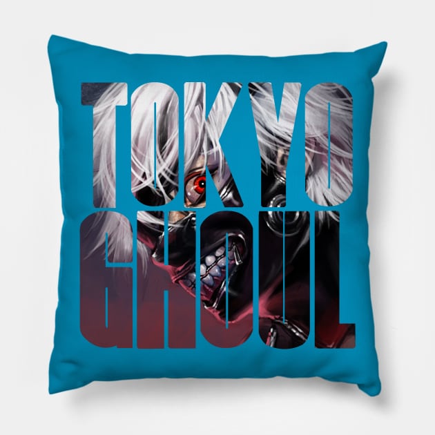 Tokyo Ghoul Logo Throw Pillow Official Cow Anime Merch