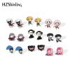 2019 New Tokyo Ghoul Kaneki Ken Earring Fashion Earring Anime Epoxy Stud Acrylic Earrings - Tokyo Ghoul Store