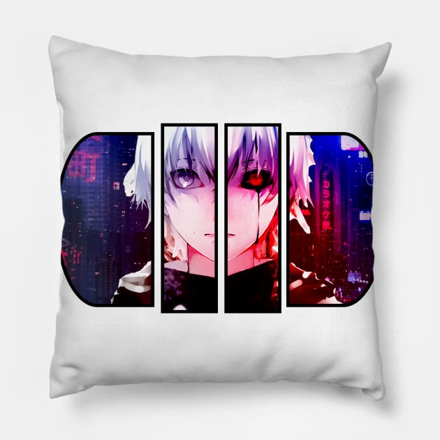 Tokyo Ghoul Kaneki Throw Pillow Official Cow Anime Merch