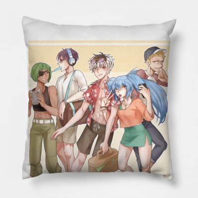 Tg At The Beach Quinx Squad Throw Pillow Official Cow Anime Merch