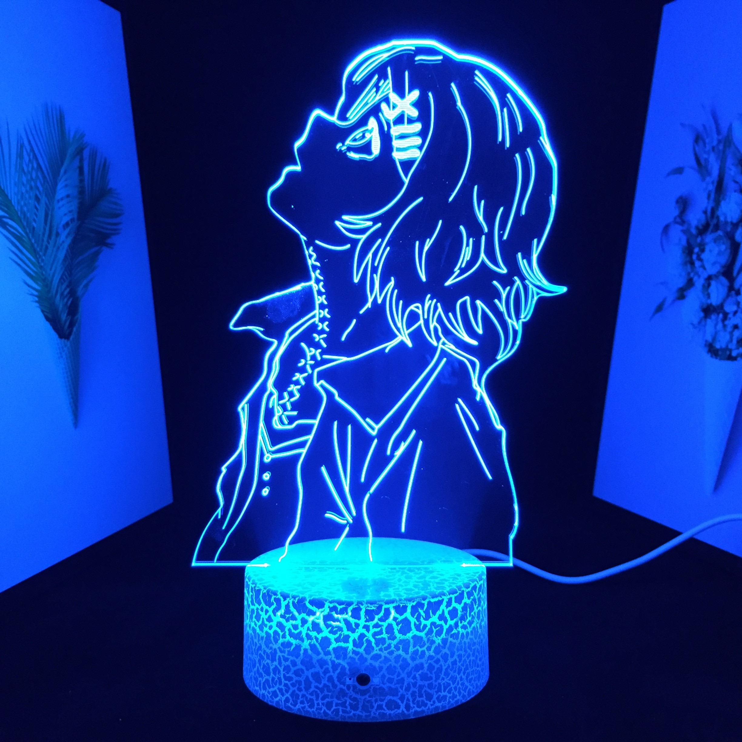 Anime 3D LED Night Light Tokyo Ghoul Figure Juuzou Suzuya for Bedroom Decor Nightlight Cool Birthday 2 - Tokyo Ghoul Store