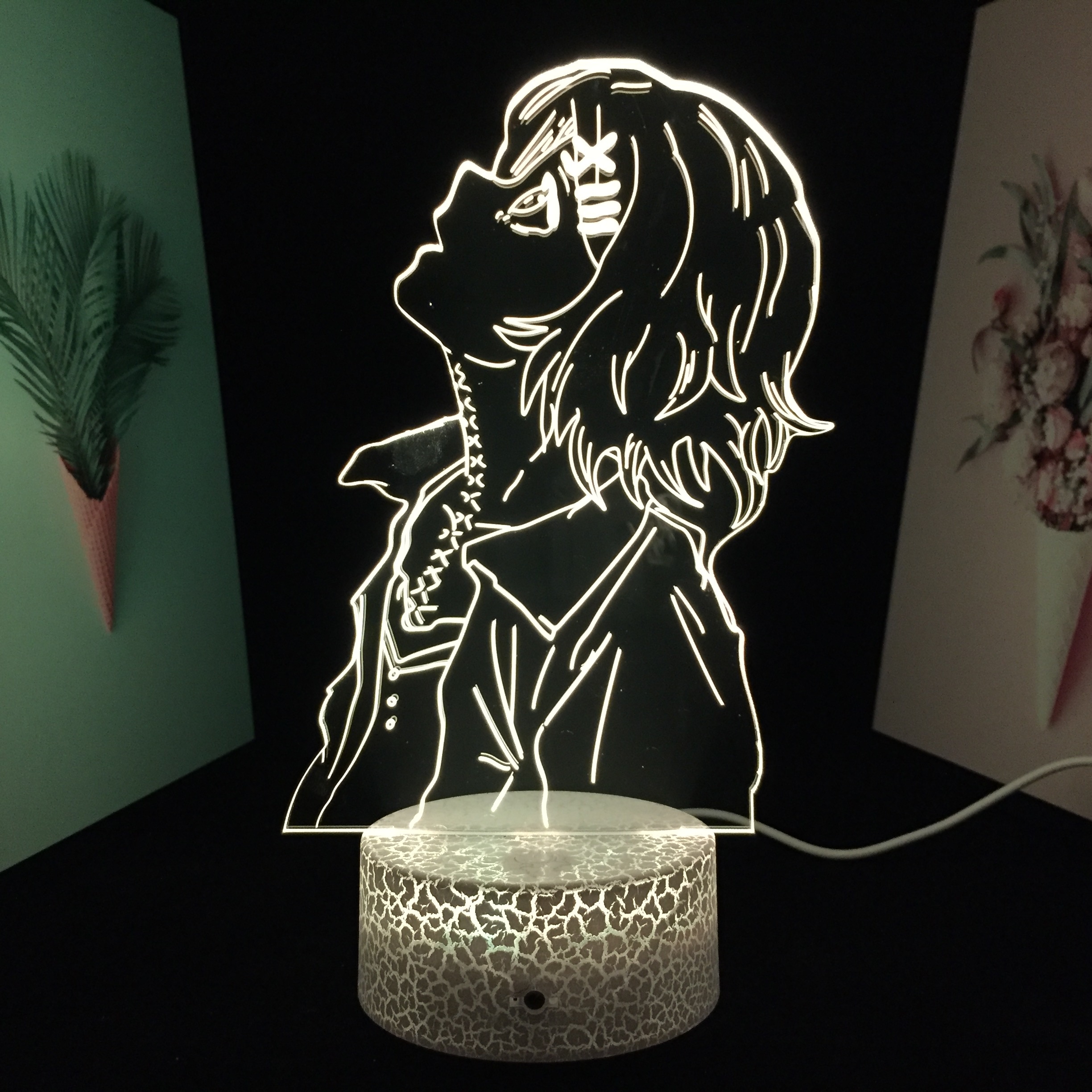 Anime 3D LED Night Light Tokyo Ghoul Figure Juuzou Suzuya for Bedroom Decor Nightlight Cool Birthday 5 - Tokyo Ghoul Store