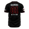 Anteiku Kaneki Tokyo Ghoul AOP Baseball Jersey AOP Baseball Jersey BACK Mockup - Tokyo Ghoul Store