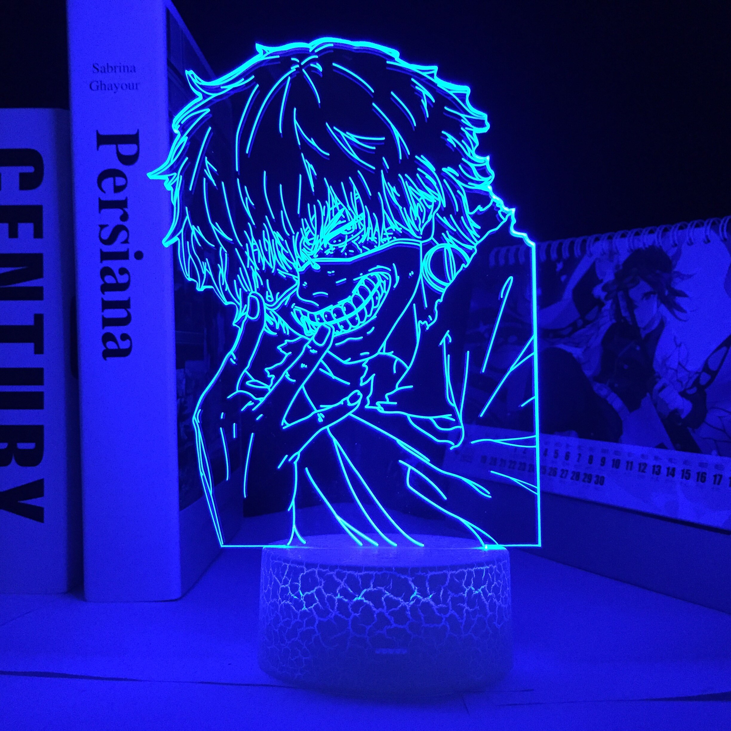 Manga Tokyo Ghoul Ken Kaneki Figure LED Night Light for Bedroom Decor Lamp Anime Birthday Gift 1 - Tokyo Ghoul Store