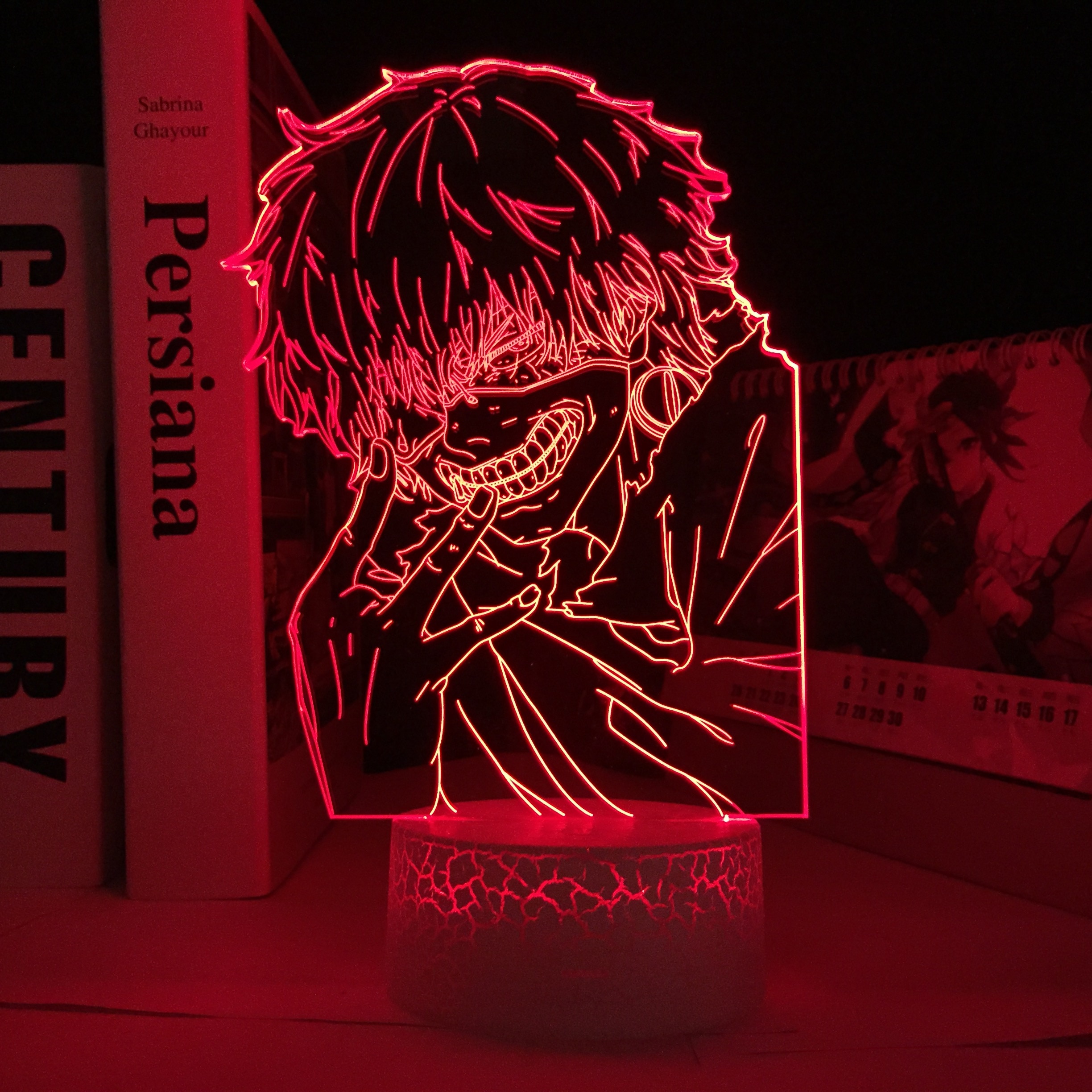 Manga Tokyo Ghoul Ken Kaneki Figure LED Night Light for Bedroom Decor Lamp Anime Birthday Gift - Tokyo Ghoul Store
