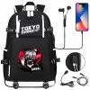 New Anime Tokyo Ghoul Prints Backpack Student School Book Bags Teenagers Schoolbags Women Men USB Laptop 1 - Tokyo Ghoul Store
