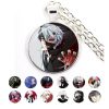 Popular Anime Tokyo Ghoul Necklace Ken Kaneki Mask Figure Glass Cabochon Pendant Necklace Cosplay Women Men - Tokyo Ghoul Store