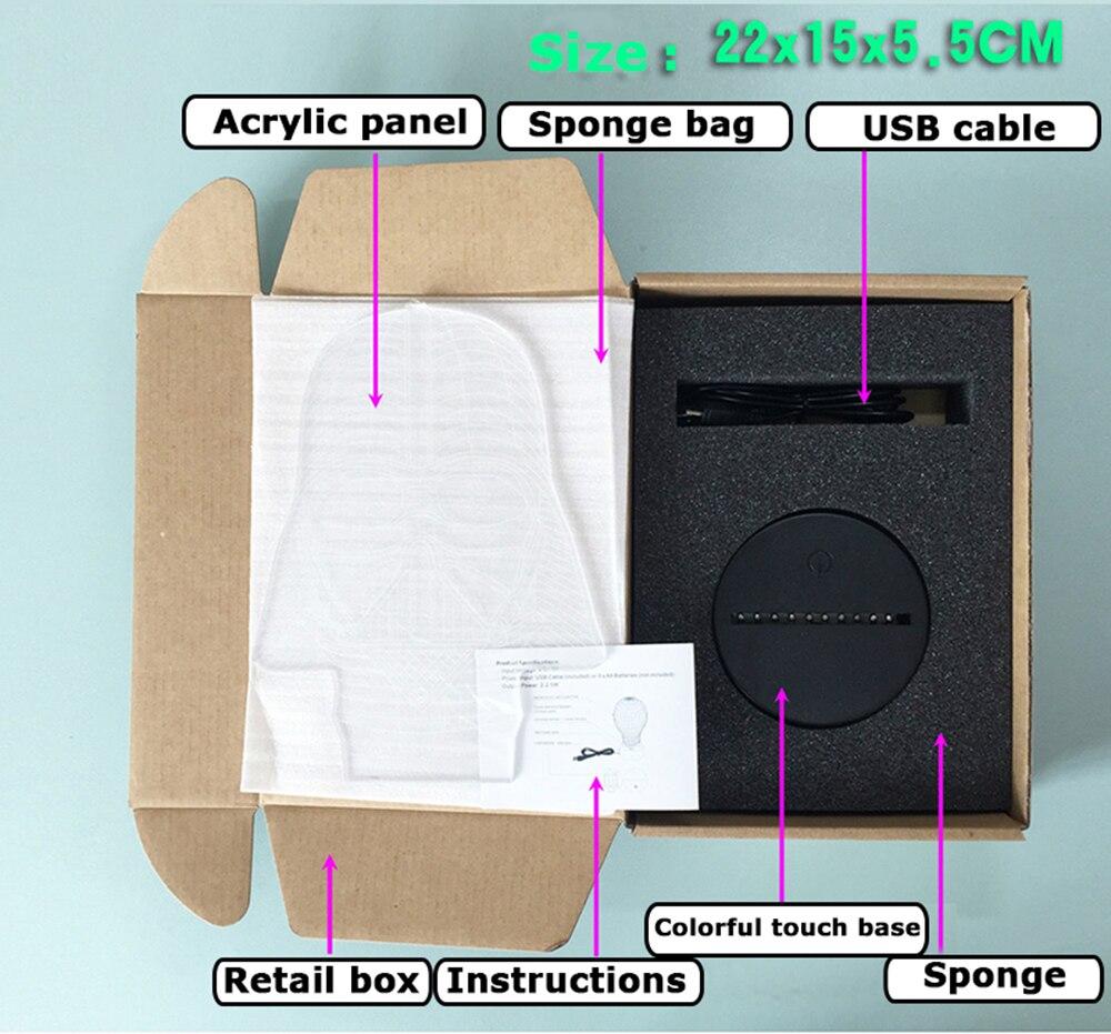 Tokyo Ghoul Figure Ken Kaneki 3D Lamp for Cool Birthday Gift Bedroom Decor Nightlight Acrylic LED 4 - Tokyo Ghoul Store