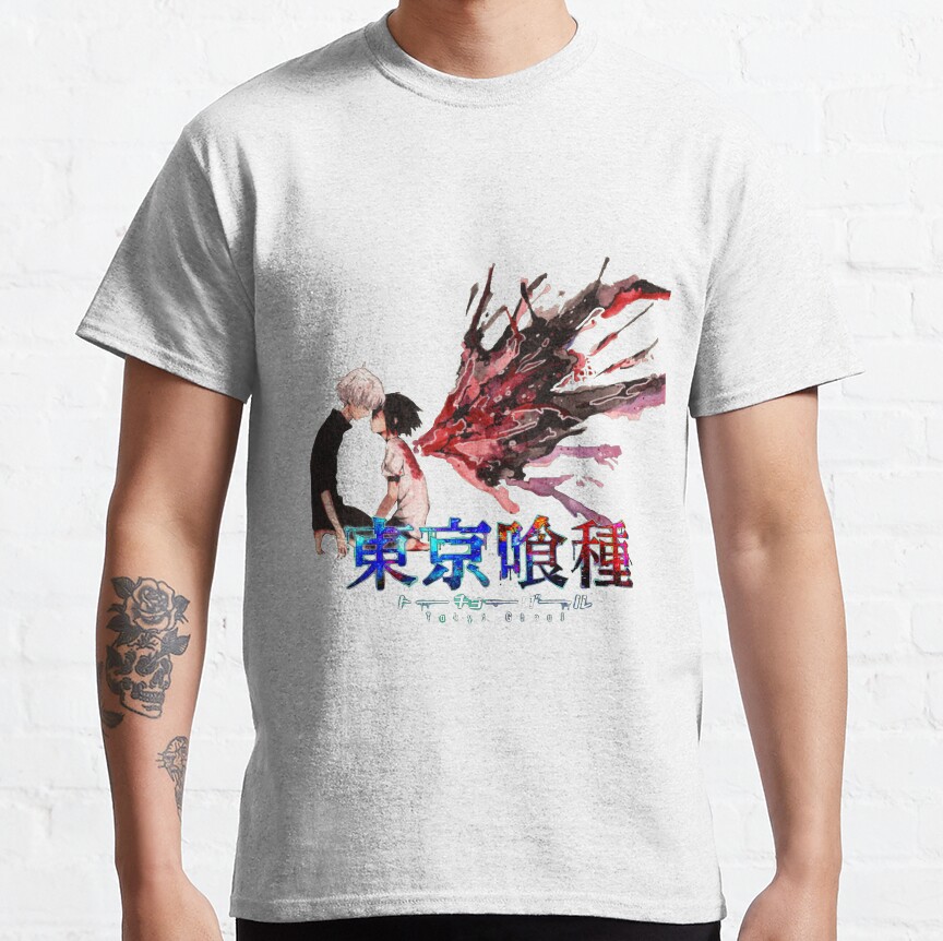 Kaneki And Touka T-Shirt Official Cow Anime Merch
