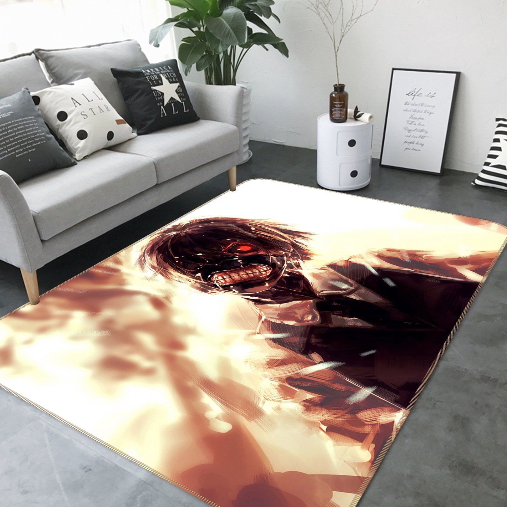 tokyo ghoul anime 11 area rug living room and bed room rug rug regtangle carpet floor decor home decor 0 - Tokyo Ghoul Store