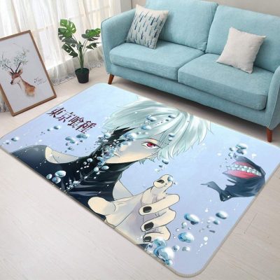 Tokyo Ghoul Kaneki Water Light Blue Rug