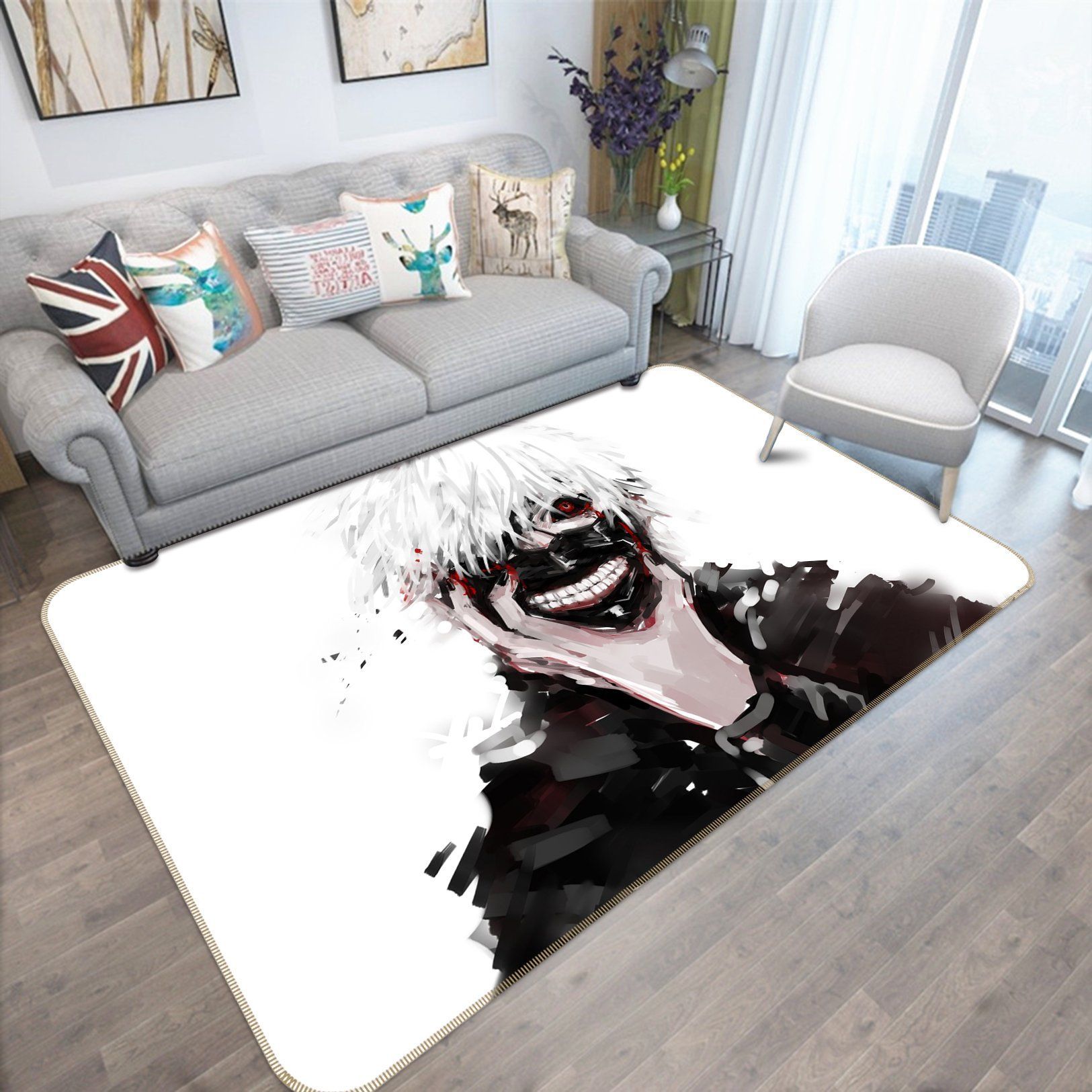 tokyo ghoul anime 4 area rug living room and bed room rug rug regtangle carpet floor decor home decor 0 - Tokyo Ghoul Store