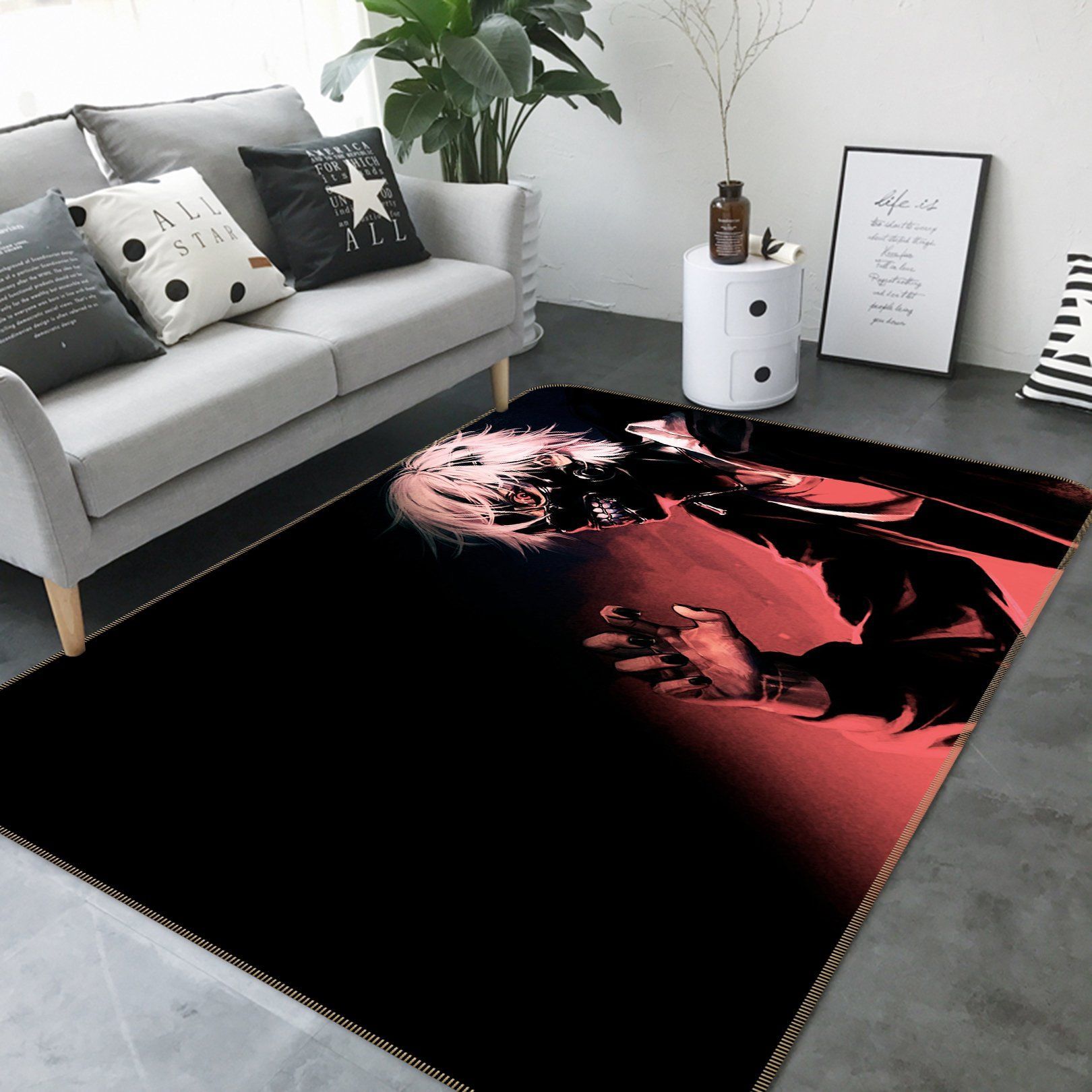 tokyo ghoul anime 6 area rug living room and bed room rug rug regtangle carpet floor decor home decor 0 - Tokyo Ghoul Store