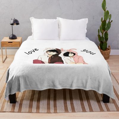 Kaneki And Touka Love Throw Blanket Official Cow Anime Merch