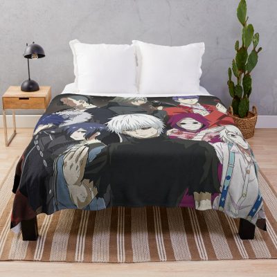 Ghoul Manga Characters Throw Blanket Official Cow Anime Merch