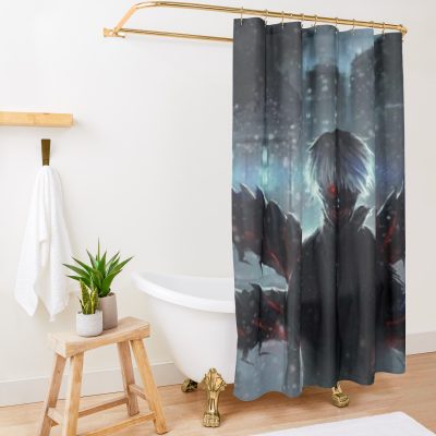 Ken Kaneki Shower Curtain Official Cow Anime Merch