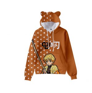 Hoodies Demon Slayer Anime Kimetsu No Yaiba 3D Print Kawaii Cat Ears Hat Sweatshirts Men Women 9 - Tokyo Ghoul Store