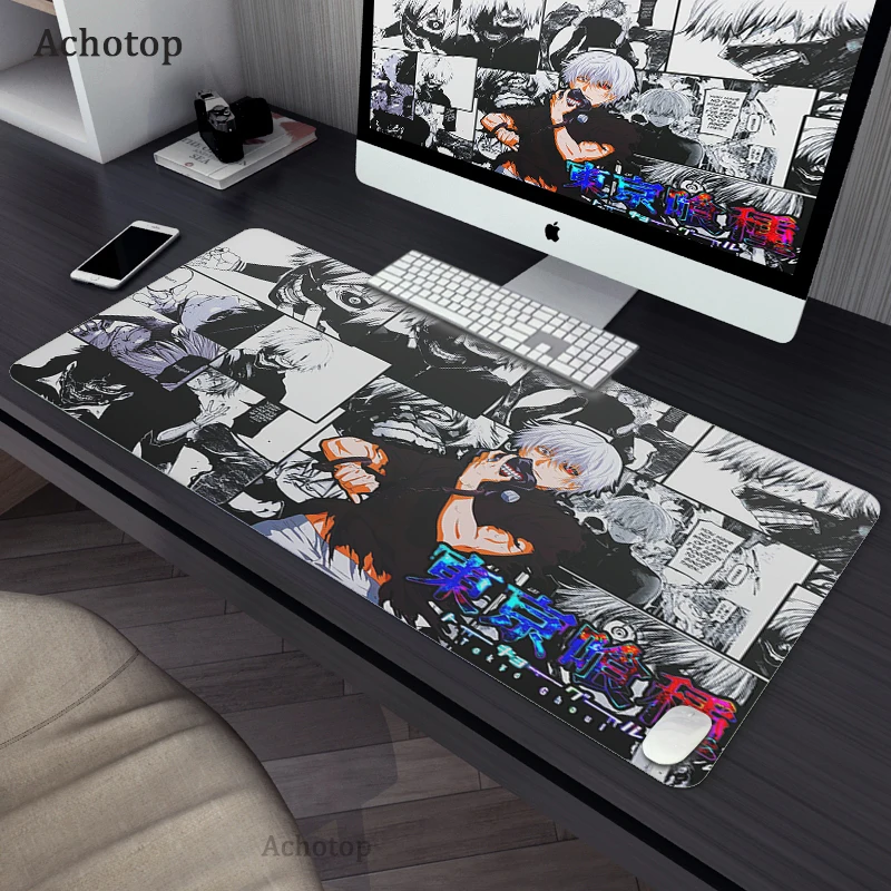 Gaming Accessories Mouse Pad Tokyo Ghoul Mousepad Anime Cartoon Large Mouse Mat Big Mause Pad Keyboard 3 - Tokyo Ghoul Store