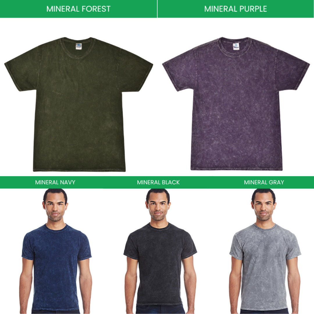 Mineral Wash T shirt Color Chart 1 - Tokyo Ghoul Store