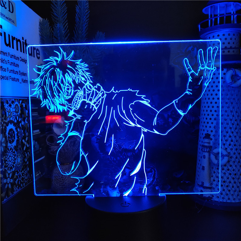 Tokyo Ghoul 3D Lamp Anime Kaneki Ken Juuzou Led Night Light for Kids Bedroom Decoration Nightlight 2 - Tokyo Ghoul Store
