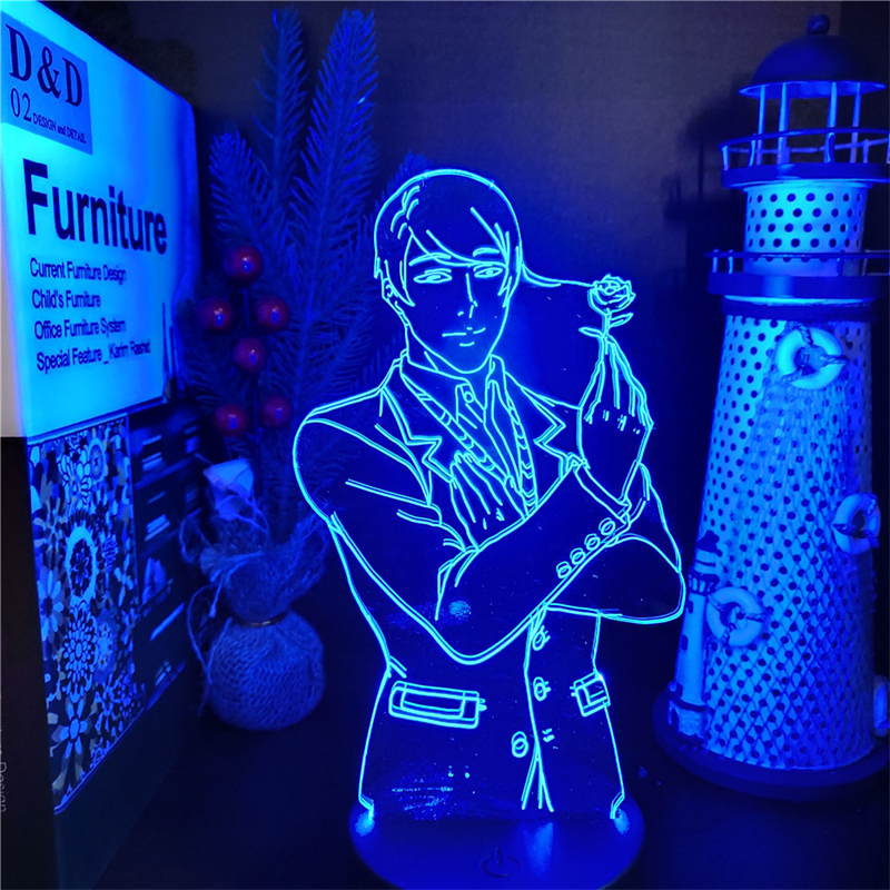 Tokyo Ghoul 3D Lamp Anime Kaneki Ken Juuzou Led Night Light for Kids Bedroom Decoration Nightlight 6 - Tokyo Ghoul Store